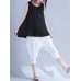 Women Sleeveless Cotton Solid Vest Tank Tops