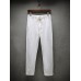 Women Linen Cotton Elastic Drawstring Waist Pockets Pants