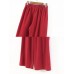 Women Casual Solid Elastic Waist Cotton Wide Leg Pants