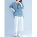 Casual Women Loose Half Sleeve Irregular Hem Shirts