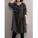 Vintage Women Long Sleeve Solid Color Coats