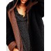 Women Casual Fleece Warm Winter Hooded Two-Face Coats