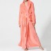 Plus Size Long Sleeve Bathrobe Flannel Thicken Nightgown Sleepwear