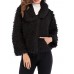 Women Pure Color Lapel Warm Thicken Short Coats