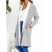 Casual Women Solid Color Long Sleeve Mid Long Outerwear Coats