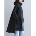 Casual Women Solid Color Asymmetrical Hem Zipper Hooded Sweatshirt with Pockets