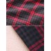 Casual Women Cotton Plaid V-Neck Button Long Sleeve Blouse