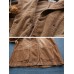 Women Retro Pure Color Hooded Long Sleeve Corduroy Short Coats With Pockets