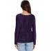 Metallic Ruffled Blouses Long-sleeved T-shirts