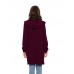 Casual Women Solid Color Button Pockets Hooded Long Coats