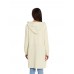 Casual Women Solid Color Button Pockets Hooded Long Coats