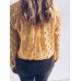 Casual Women Loose Polka Dot Print V-Neck Chiffon Long Sleeve Blouse