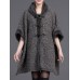 Elegant Women Cloak Shawl Hooded Crew Neck Cardigan Coats