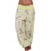 Casual Women Wide Leg Floral Print Trouser Pants