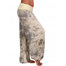 Women Casual Wide Leg Floral Print Trouser Pants