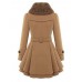 Women Double-Breasted Winter Warm Thick Long Overcoat Dress