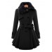 Women Double-Breasted Winter Warm Thick Long Overcoat Dress