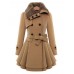 Women Double-Breasted Winter Warm Thick Long Overcoat Dress