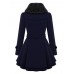 Women Double-Breasted Winter Warm Thick Long Overcoat Dress