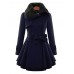 Women Double-Breasted Winter Warm Thick Long Overcoat Dress