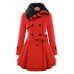 Women Double-Breasted Winter Warm Thick Long Overcoat Dress