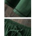 Women Wide Leg Solid Color Cotton Linen Elastic Waist Pants