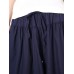 Wide Leg Women Pure Color Cotton Linen Elastic Waist Pants