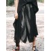 Vintage Women Elastic Waist Striped Wide Leg Pants