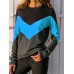 Casual Women Patchwork O-neck Long Sleeve T-shirts