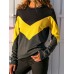 Casual Women Patchwork O-neck Long Sleeve T-shirts