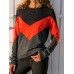 Casual Women Patchwork O-neck Long Sleeve T-shirts