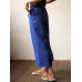 Women High Elastic Waist Cotton Wide Leg Pants