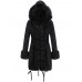 Women Casual Thicken Fleece Hooded Cardigan Coats