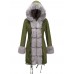 Women Casual Thicken Fleece Hooded Cardigan Coats