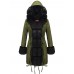 Women Casual Thicken Fleece Hooded Cardigan Coats